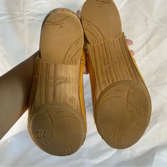 Dansko 3625461500 Womens Yellow Mango Leather Madalyn Slingback Sandals Size 39 - Picture 11 of 12